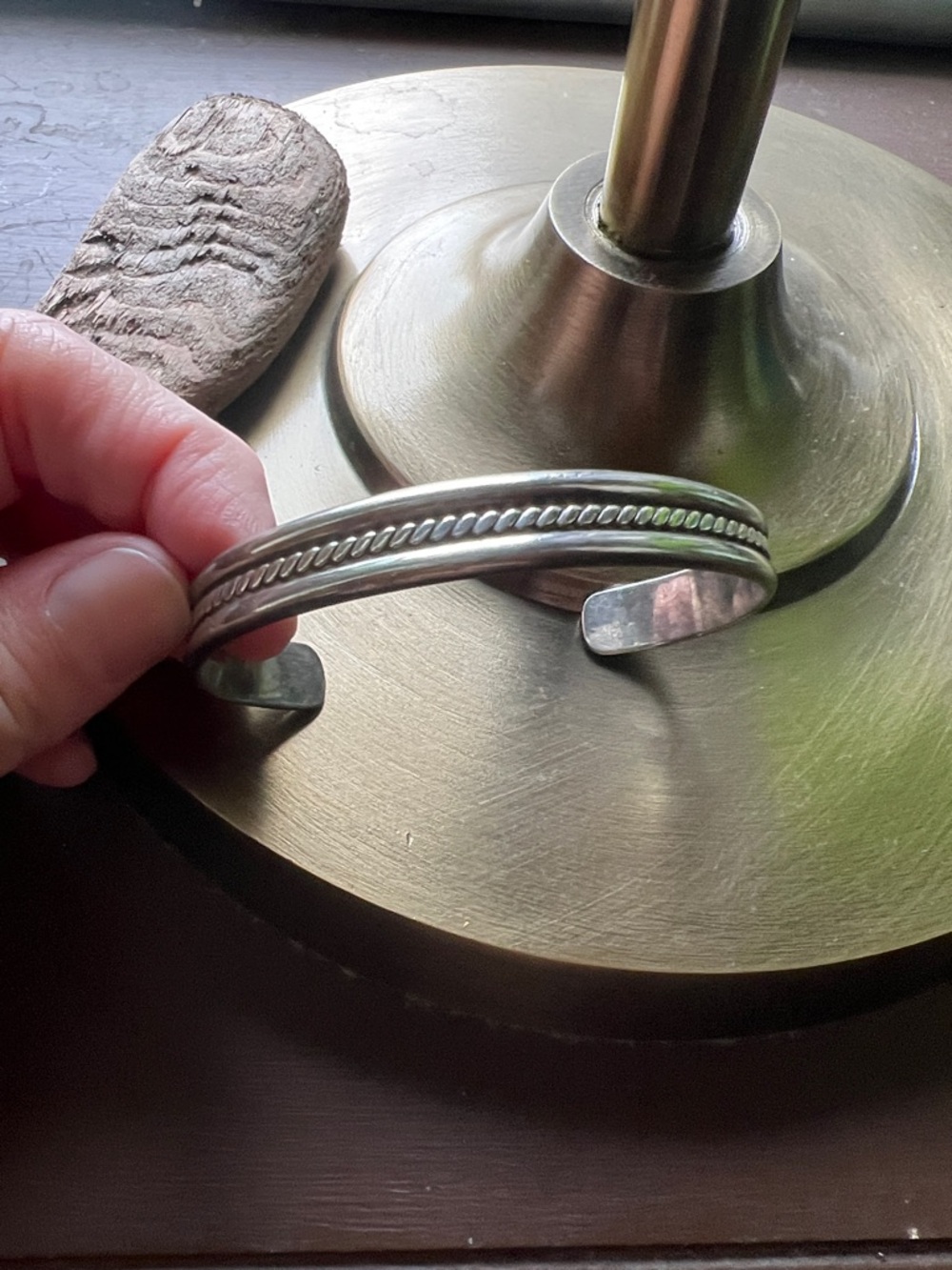 Vintage Sterling Silver Made In Mexico Braided Cuff Bracelet